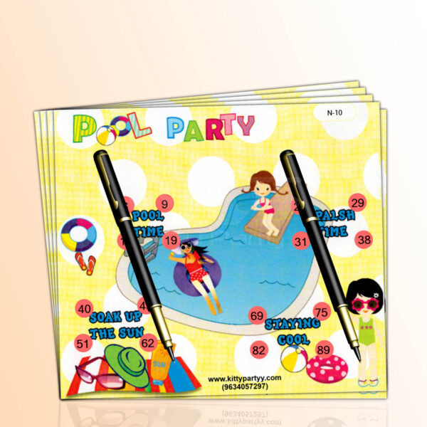 Pool Party Tambola Tickets (Soak Up The Sun, Pool Time) Pool-Party-Tambola-Tickets-Soak-Up-The-Sun-Pool-Time