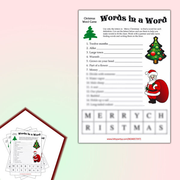 Christmas-Words-In-A-Word-Paper-Game