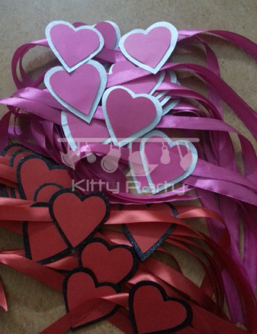 Valentines Day Heart Wrist Bands