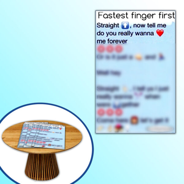 Fastest Fingers First Paper Game