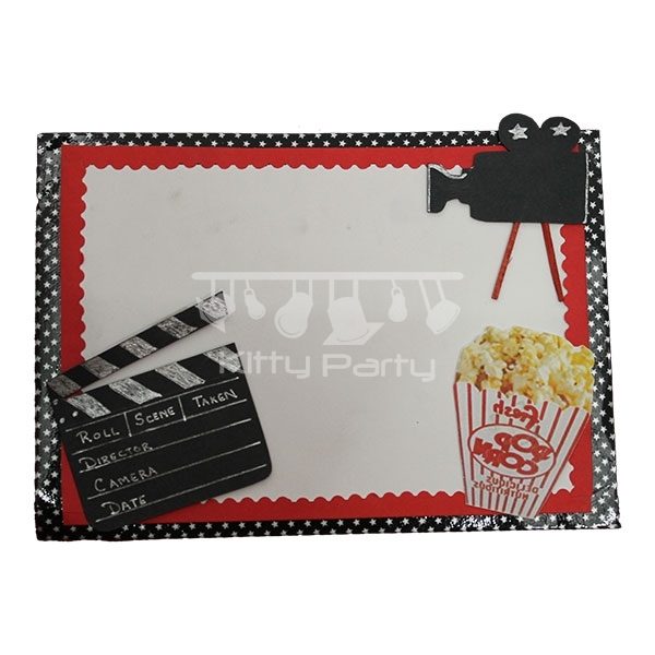 Bollywood (Popcorns, Camera) Invitation Card