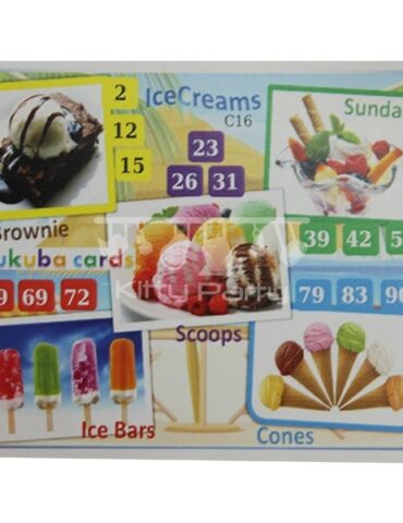 Summer Season Tambola Tickets (Ice-Creams)