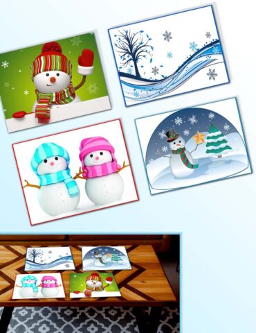 Winters-Theme-Table-Mats