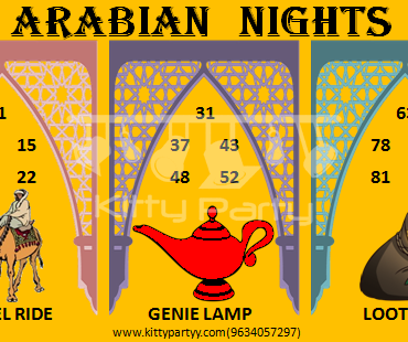 Arabian Nights Tambola Tickets