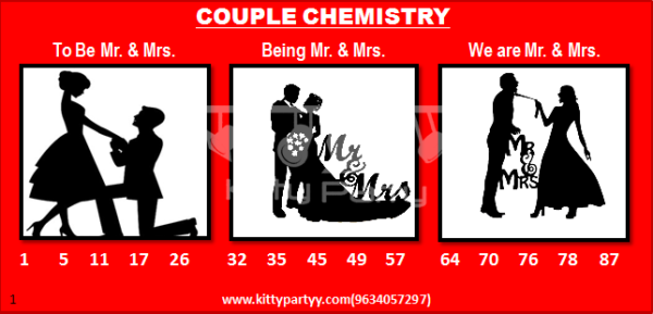 Couple Chemistry Tambola Tickets