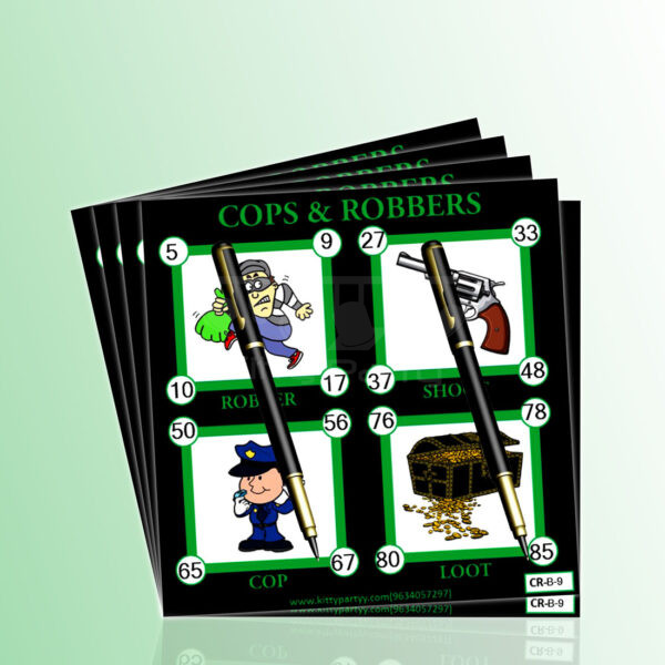 Cops And Robbers Theme Tambola Tickets Cops-And-Robbers-Theme-Tambola-Tickets