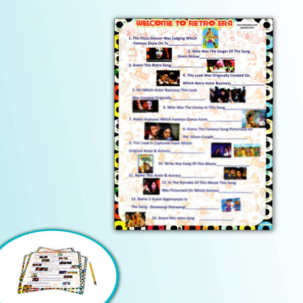 Retro Era Theme Paper Game