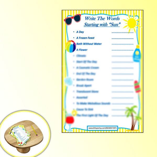 Summer Sun Game Summer-Sun-Game