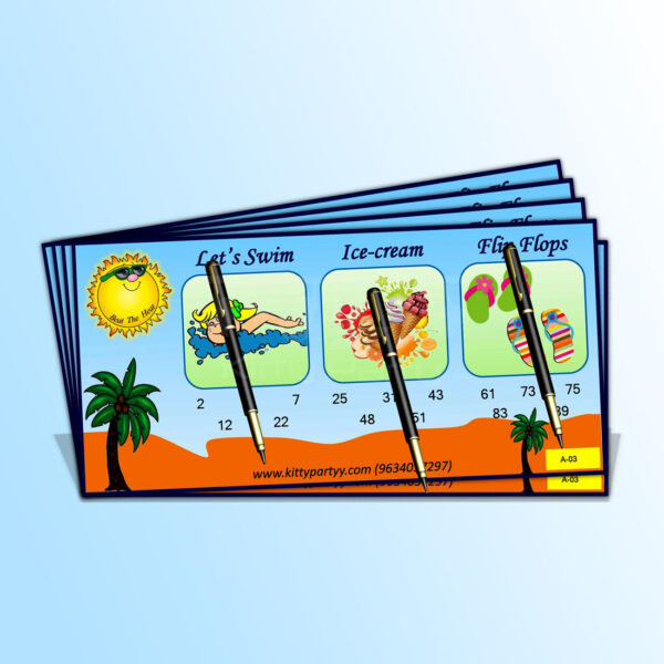 Summer Theme Tambola Tickets Summer-Theme-Tambola-Tickets