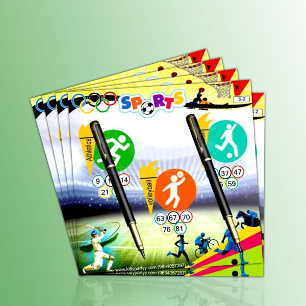 Rio Olympics Tambola Tickets Sports Theme