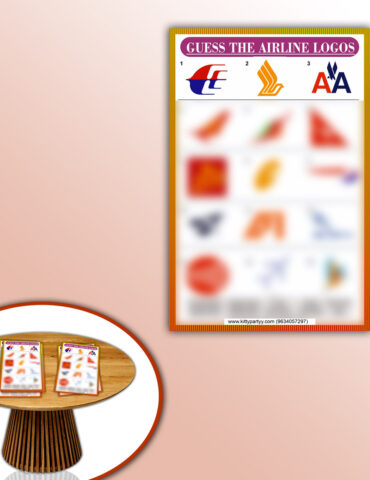 Guess The Airlines Logos Paper Game