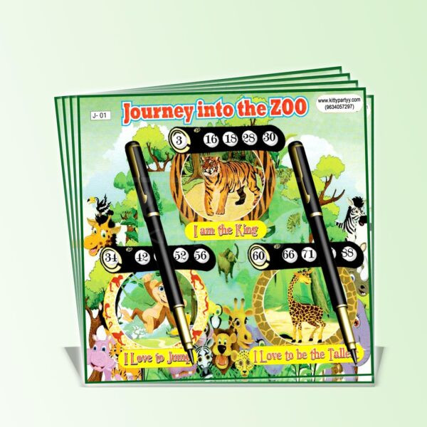 Zoo Printed Tambola Tickets Zoo-Printed-Tambola-Tickets