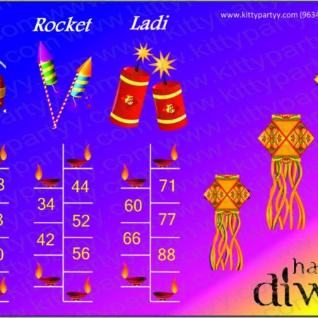Diwali Printed Tambola Tickets