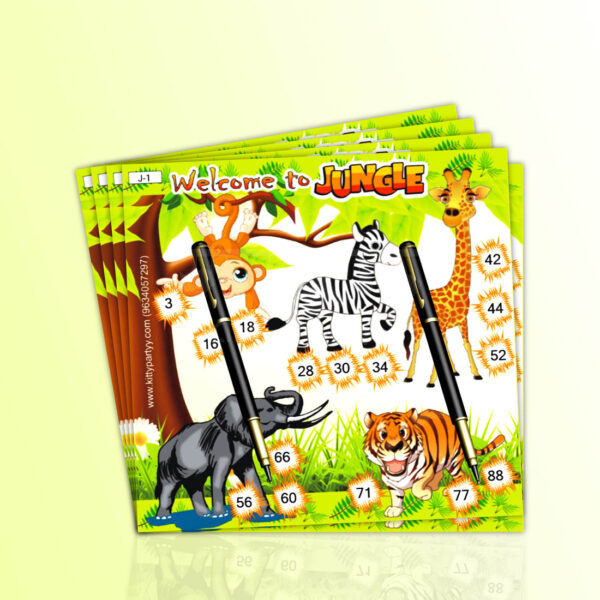 Jungle Animals Tambola Tickets Jungle-Animals-Tambola-Tickets