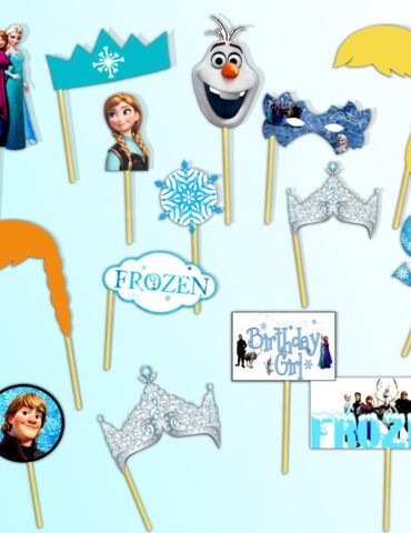 Frozen Theme Stick Props