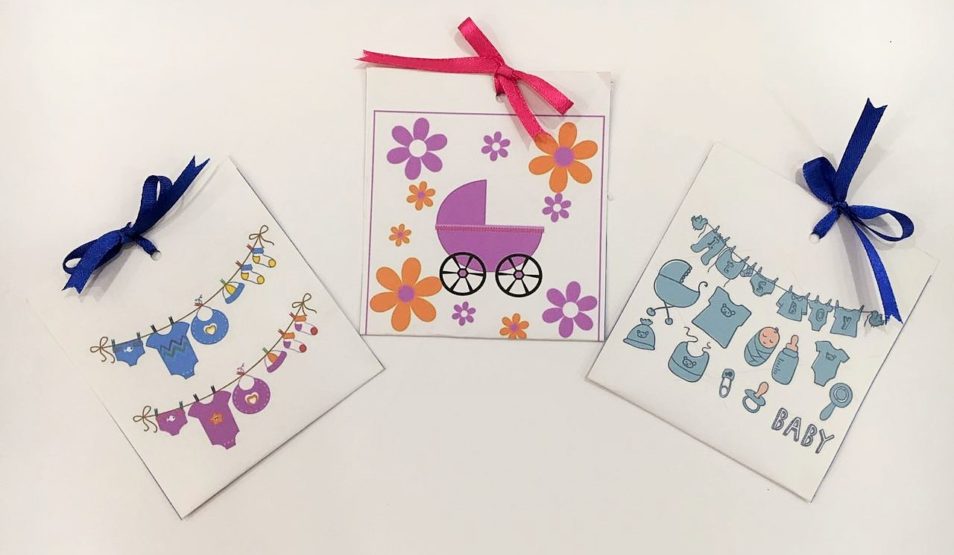 Have Our Blessings Baby Shower Theme Envelopes