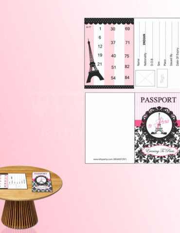Paris Passport Tambola Ticket
