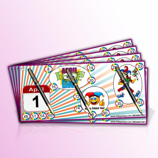 April Fools Day Theme Tambola Tickets