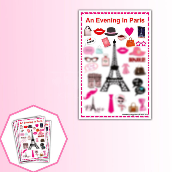 Evening In Paris Activity Game