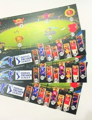 T20 IPL Printed Tambola Tickets