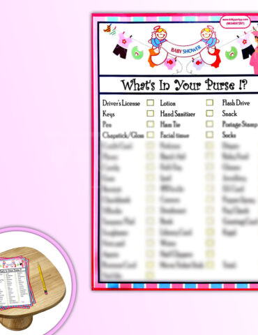 Baby-shower-theme-Whats-in-your-purse-game