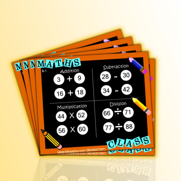 Black board tambola tickets