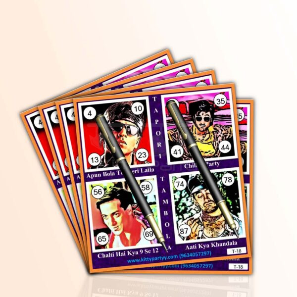 Tapori theme tambola tickets