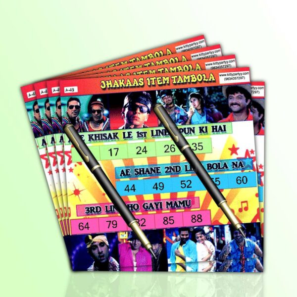 Tapori theme tambola tickets