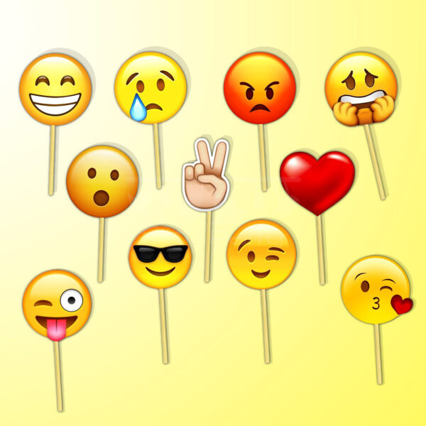 Smiley Theme Stick Props