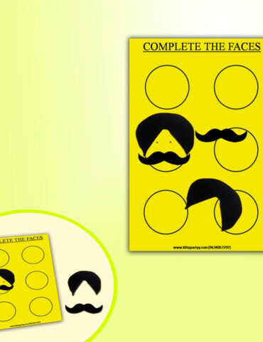 Complete The Face Punjabi Paper Game