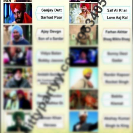 Guess The Actors And Movie Names Paper Game