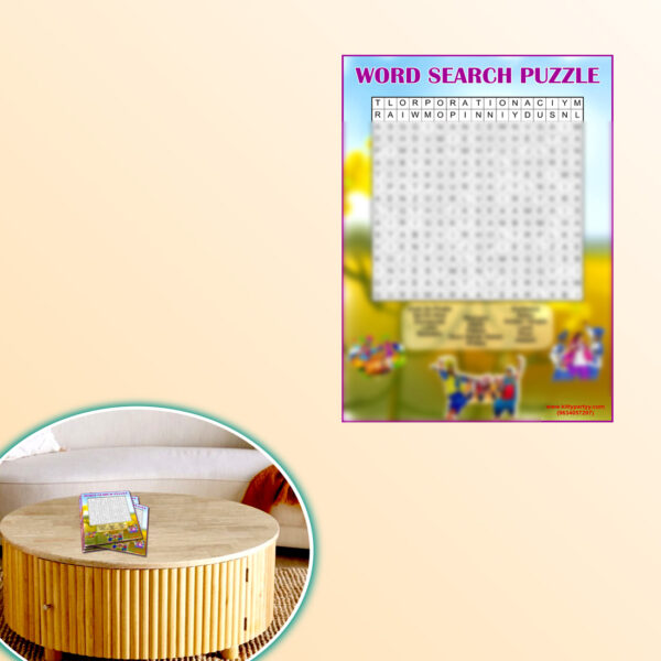 Punjabi Word Search Paper Game