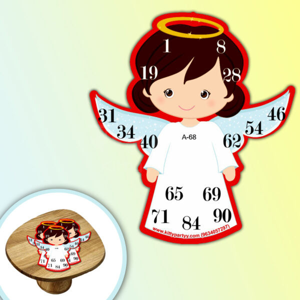 Angel Shape Tambola Ticket