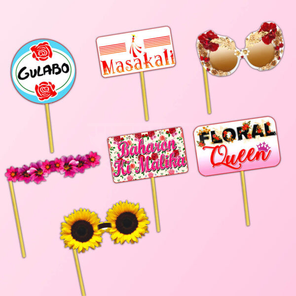 Floral-Theme-Stick-Props
