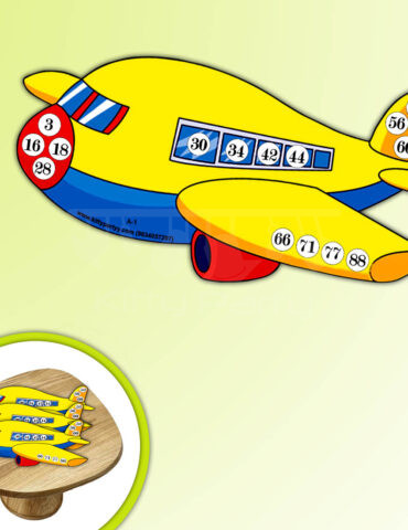 Airplane-theme-tambola-ticket