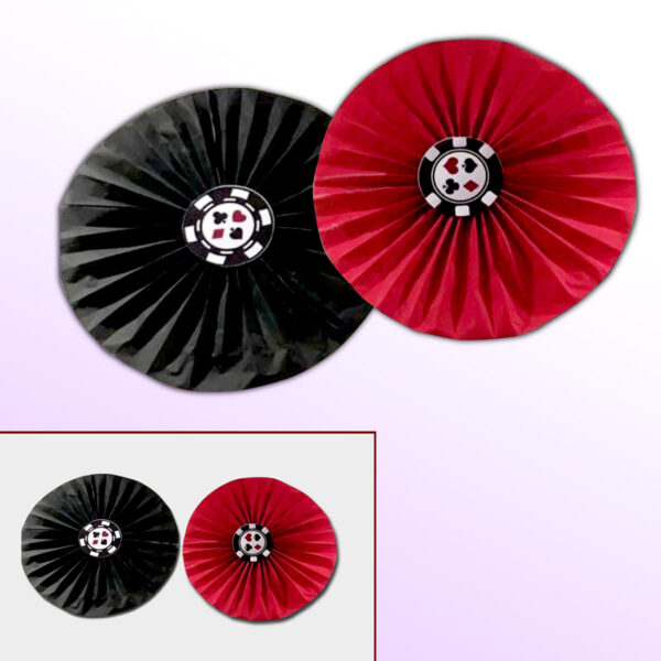 Casino-theme-paper-fans