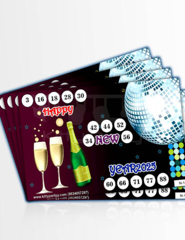 Happy new year tambola tickets