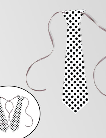 Black and White Theme Tie