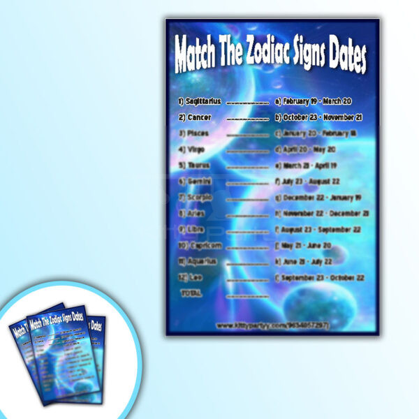 Match-The-Zodiac-Signs-Date-Game
