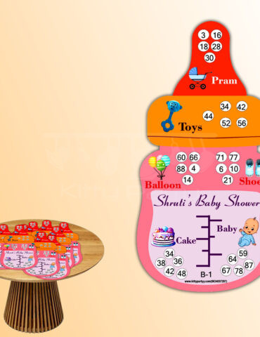 Baby Shower Bottle Shape Tambola Tickets