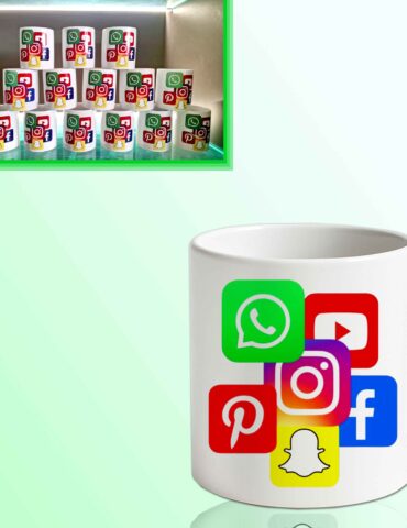 Social Media Theme Mugs