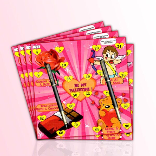 Valentine Day Tambola Tickets (Be My Valentine)