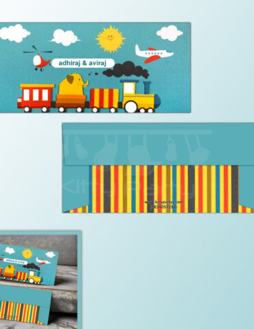 Animal-Train-Personalised-Envelope