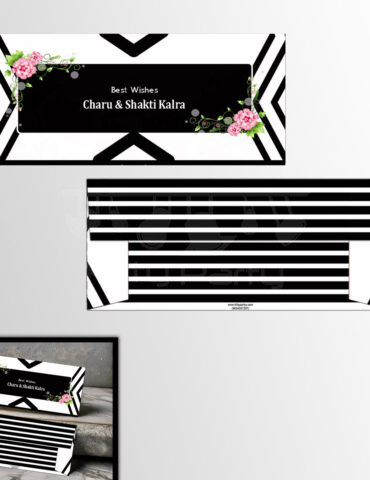 Black-White-Theme-Personalised-Envelope