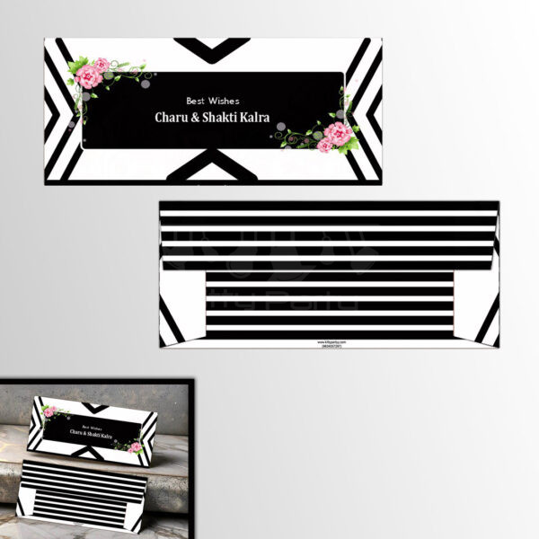 Black-White-Theme-Personalised-Envelope