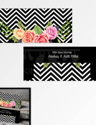 Floral-Black-Theme-Personalised-Envelope