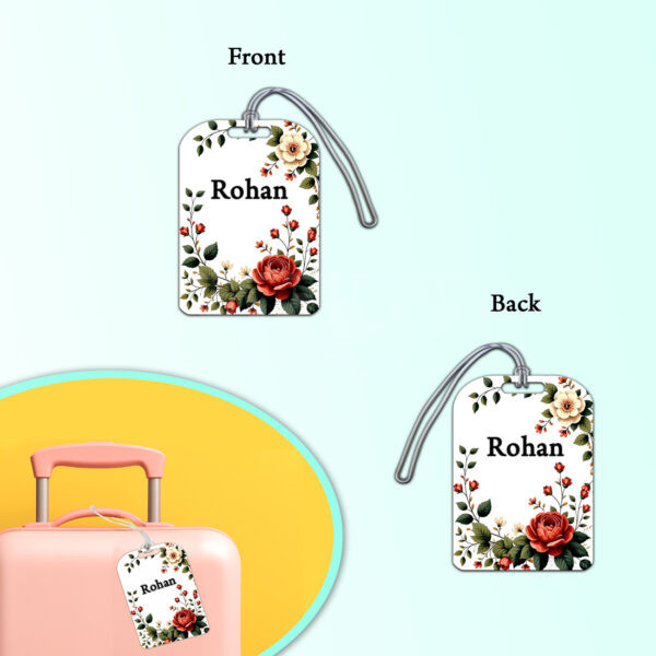 Floral-Theme-Luggage-Tag