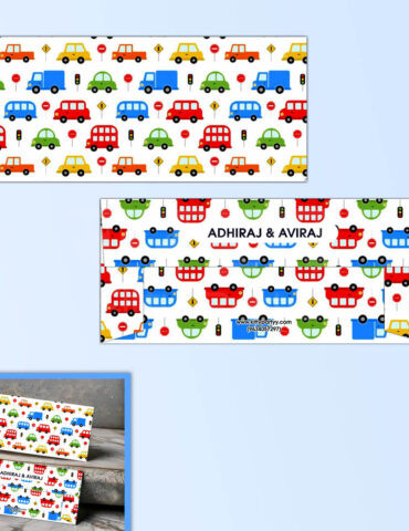 Kids-Car-Pattern-Personalised-Envelope