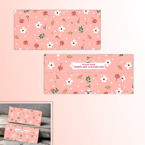 Pink-Floral-Theme-Personalised-Envelope