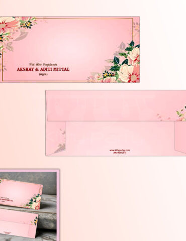 Pink-Floral-Theme-Personalised-Envelope